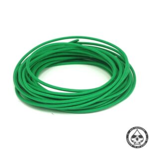 Cloth covered wiring, 25FT, pure Green.
