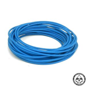 Cloth covered wiring, 25FT, pure Blue.