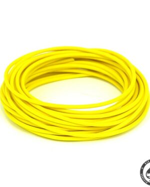 Cloth covered wiring, 25FT, pure Yellow.