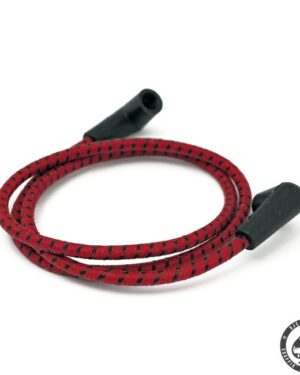 Universal cloth braided spark plug wire set (Red/Black)