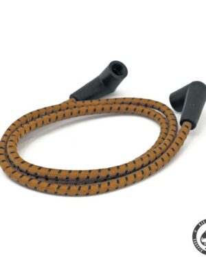 Universal cloth braided spark plug wire set (Brown/Black)