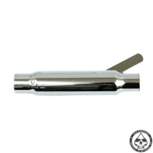 Shorty muffler, Chrome