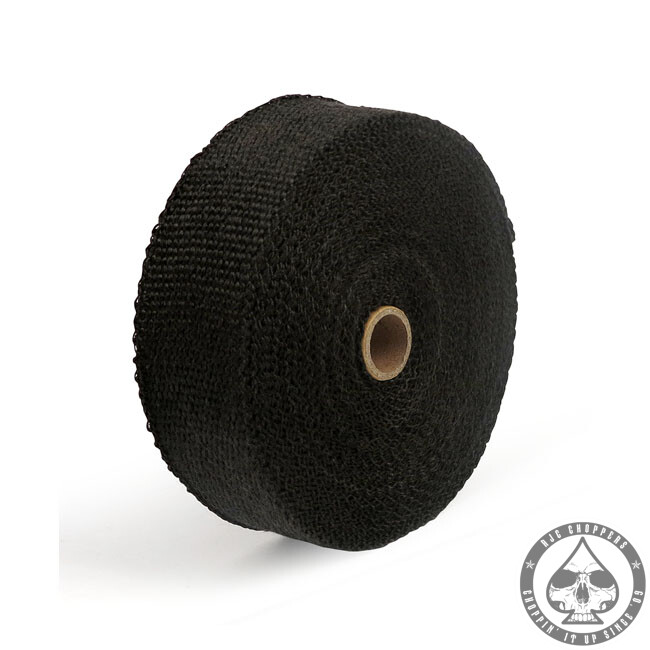 Exhaust wrap, Black, 2" x 15 meter RJC Choppers