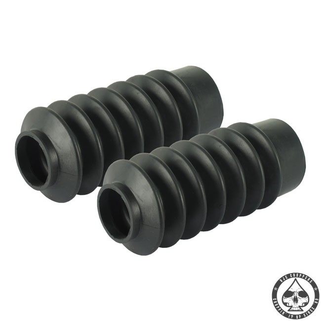 Black fork gaiters/bobber boots for that oldschool look or just to protect your inner tubes.