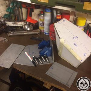 Transfer cartboard to metal