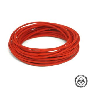 Cloth covered wiring, 25FT, pure Red.