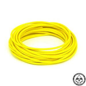 Cloth covered wiring, 25FT, pure Yellow.