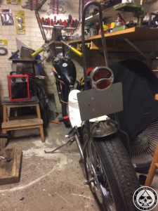 License plate mount and taillight finished