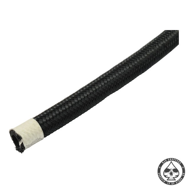 Nylon braided Oil/Fuel hose, 1/2 I.D. RJC Choppers