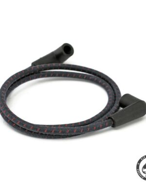 Universal cloth braided spark plug wire set (Blue/Red)