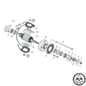 Regulator field screw, allen head, black