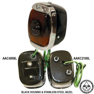 Mooneyes Old School taillight, ( Black)