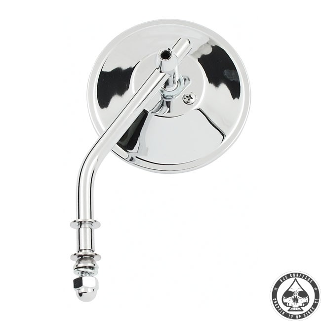 3” round mirror, Short stem, Chrome
