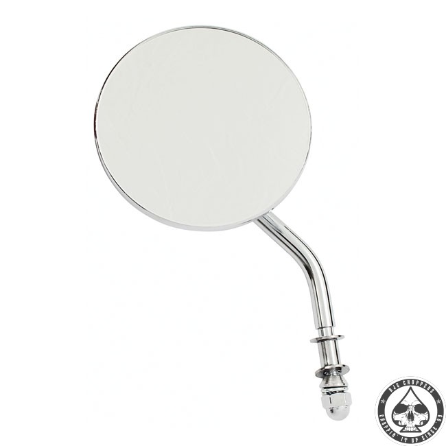 3” round mirror, Short stem, Chrome