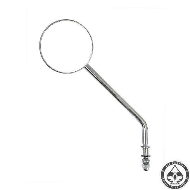 3” round mirror, Long stem, Chrome
