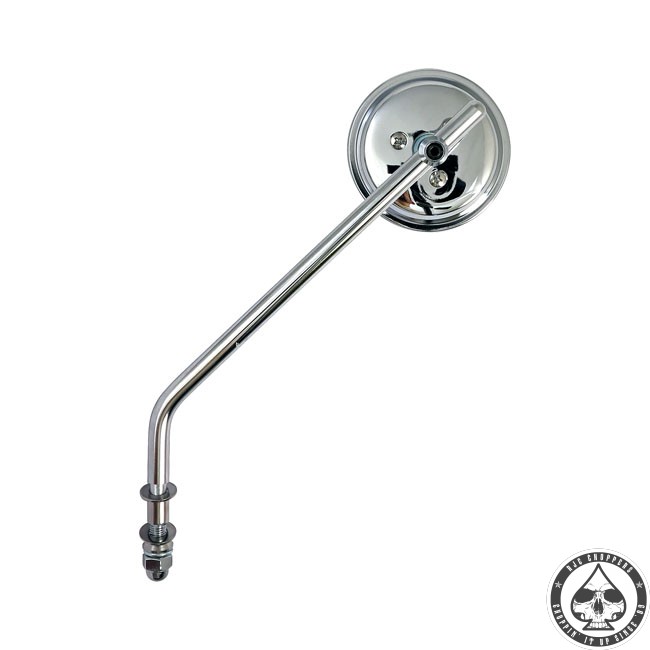 3” round mirror, Long stem, Chrome