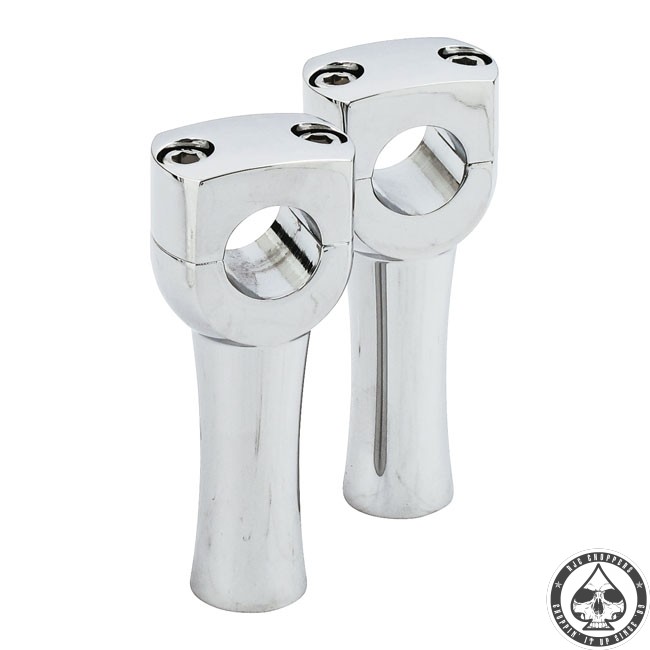 Dighton Domed Risers, Chrome, 4"
