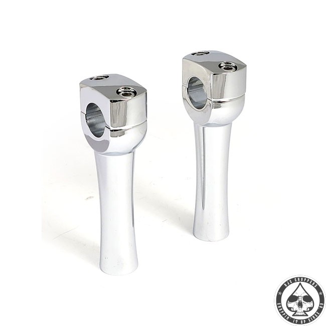 Dighton Domed Risers, Chrome, 5"