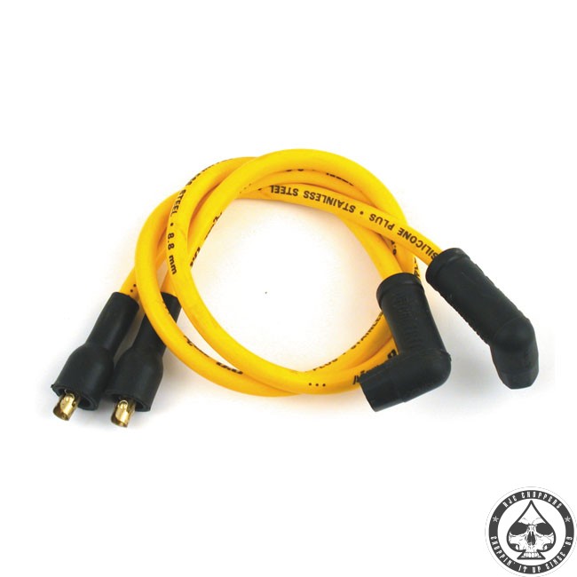 Accel 8.8mm Spark plug wire, Copper core, Yellow 5869 Xl RJC Choppers
