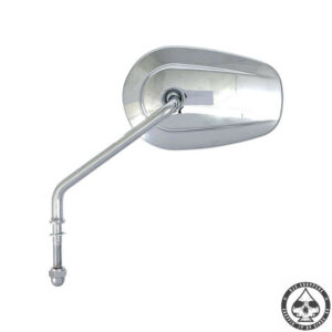 Riptide Mirror set, Long Stem, Chrome