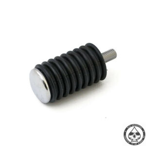 Oem Style Shifter peg, 3/4" Stud, Black with chrome end cap