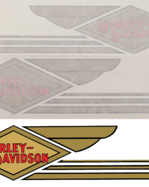 Tank decals Harley-Davidson, 1934 - 1935 style