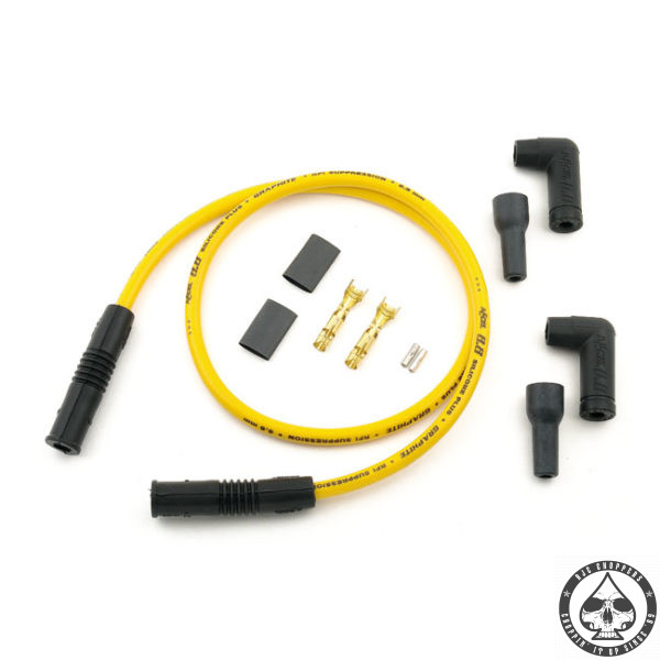 ACCEL Universal 8.8mm plug wires Suppression Core, Yellow RJC Choppers