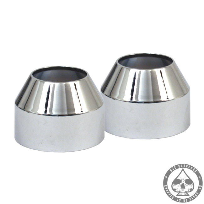 Fork boot cover 35mm, Chrome RJC Choppers