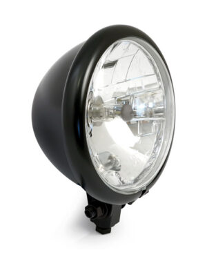 Bates style 5 3/4 Bottom mount headlight (Prismic lens) ( Black )