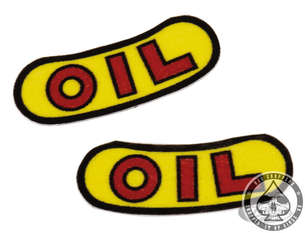 Old style oil cap decals