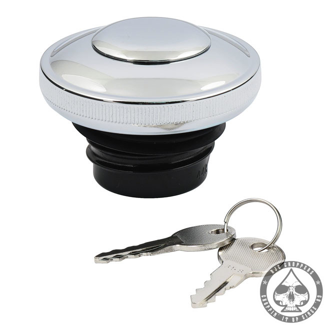 Gas cap with lock, 8395 Chrome RJC Choppers