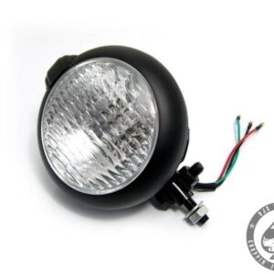 Mercury style 5 3/4 headlight, Bottom mount Black