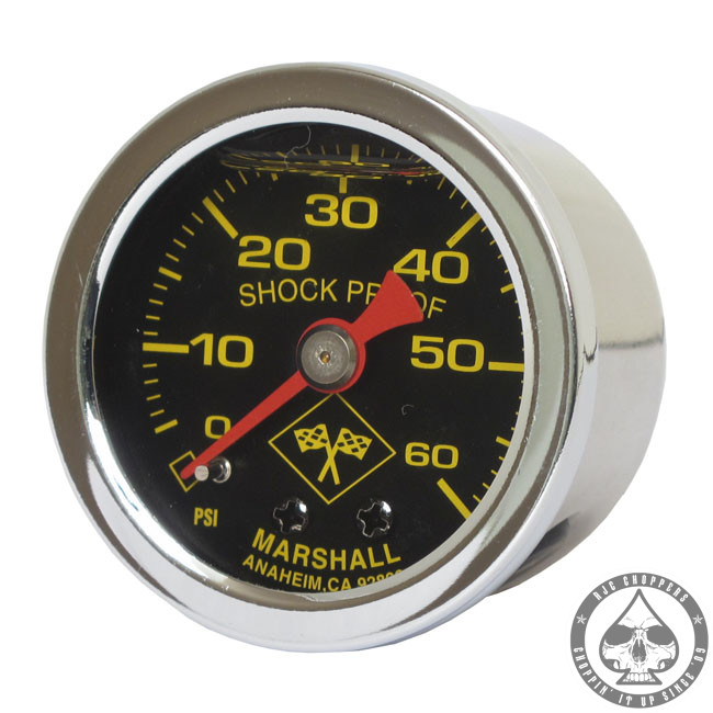 Marshall Oil pressure gauge Midnight, 60 psi