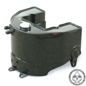 Oil tank, Horseshoe with top fill, Black, 36-57 BT