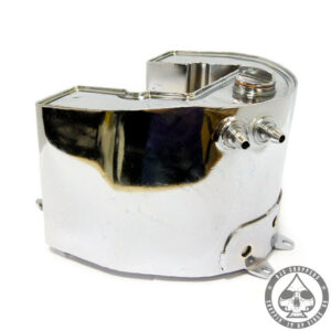 Oil tank, Horseshoe with top fill, Chrome, 36-57 BT