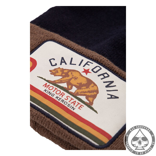 King Kerosin California beanie Black/Brown - Image 2