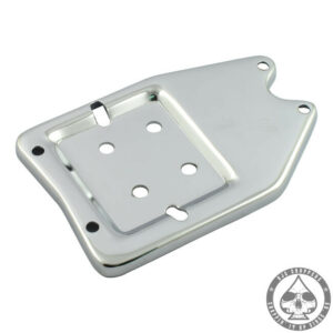 Bottom plate, 6-Volt battery tray, Chrome, 36-64 BT