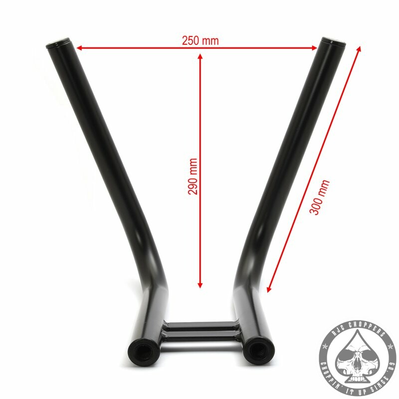 Narrow Rabbit ear Handlebars, Black - Image 3
