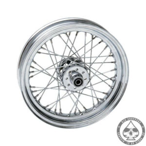 Laced rear wheel, XL 55-77, Stainless