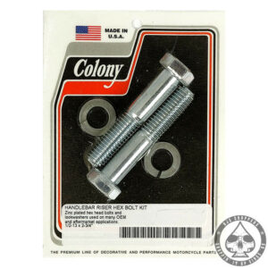 Colony Hex Riser Bolt 1/2 - 13 x 2 3/4, Zinc Plated