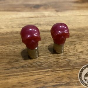 Valve Caps Skull Resin, Aubergine