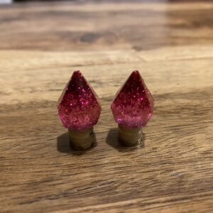 Valve Caps Diamond Resin, Purple Flake