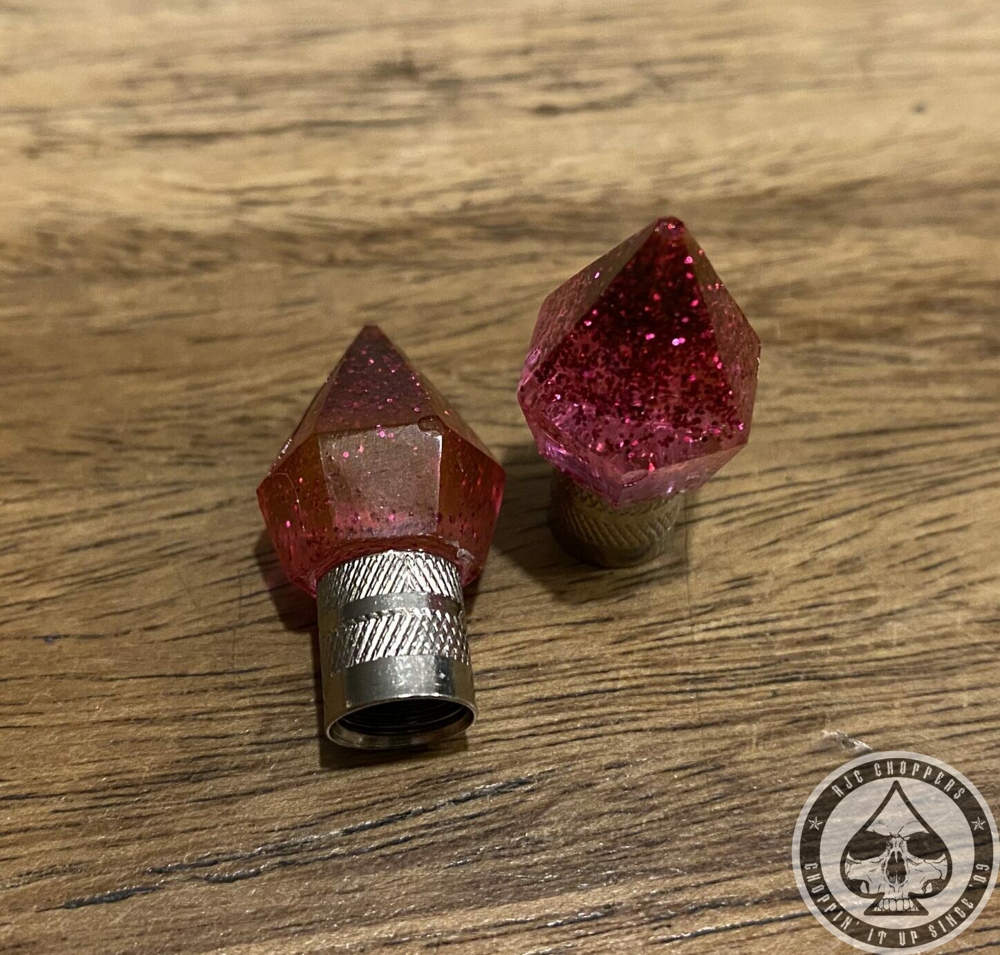 Valve Caps Diamond Resin, Purple Flake - Image 2