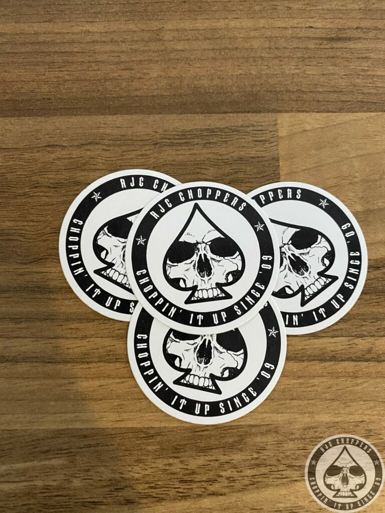 RJC Choppers Logo sticker ( 4 pack )