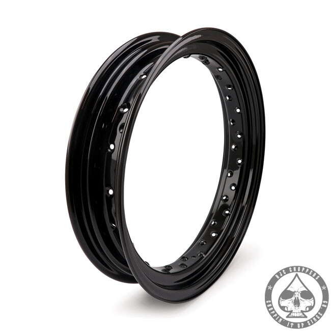 Drop center 40 spoke Rim 3.50x18", Black