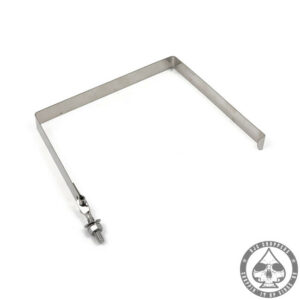 Battery hold down strap, polished Stainless, 98-03 XL