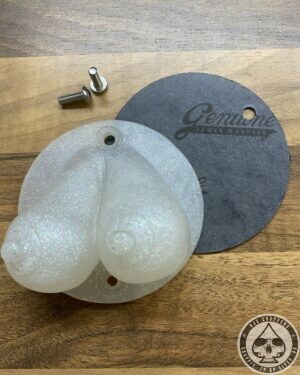 RJC-Choppers, Titties Resin Point Cover, Flaked White