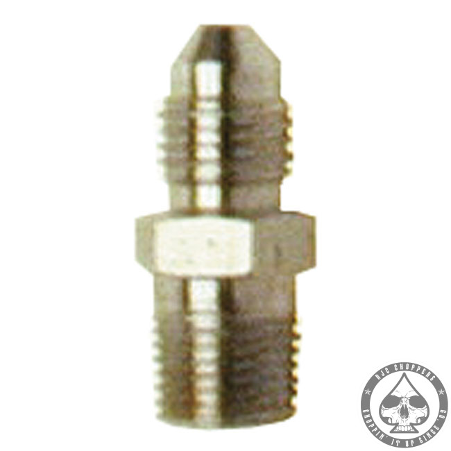 Goodridge Adapter 3/8-24 to 1/8 NPT, Chrome