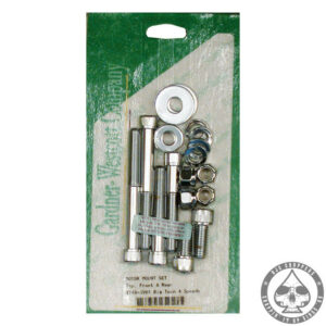 Motor Mount screw kit, 1948-1984 BT (Chrome)