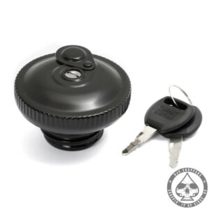 Tank cap 96 up with knurling, lockable, black